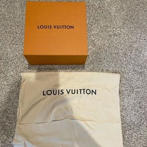 Louis Vuitton empty box and dust bag